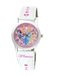 Disney Princess White Leather Strap Watch Model #41499B