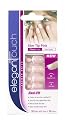Elegant Touch Easi-Fit Slim Tip Artificial Nails Short Square Pink