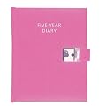 Collins 5 Five Year Pink Lockable Perpetual Diary