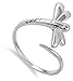Sterling Silver Women's Simple Dragonfly Ring Classic 925 Band 19mm Sizes 3-13 HOLIDAY DEALS 2016