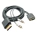 XBOX 360 HD VGA AV CABLE 6FT 1080P w/ RCA (F) to 3.5mm (m) Adapter