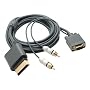 XBOX 360 HD VGA AV CABLE 6FT 1080P w/ RCA (F) to 3.5mm (m) Adapter