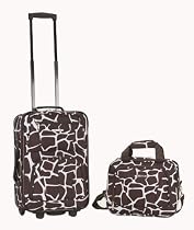 Rockland Luggage 2 Piece Printed Set, Giraffee, Medium
