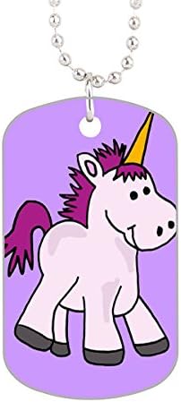 FreeMinds Pretty Little Cartoon Ballerina Girl In Purple Tag For Dogs Custom Photo Dimensions: 1.2 x 2 X 0.1 inches with 30" Aluminum Bead Chain