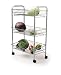 Kitchen Craft Chrome Plated 3 Tier Trolley 43cm x 28cm x 66cm