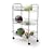 Kitchen Craft Chrome Plated 3 Tier Trolley 43cm x 28cm x 66cm