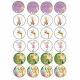 Tinkerbell style 24 Edible Wafer Paper Fairy/Cup Cake Toppers on an A4 sheet - Birthday Cake and Party Idea