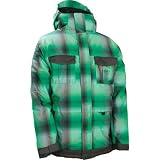 686 Reserved Duke Mens Insulated Snowboard Jacket (Kelly Yarn Dye Plaid) Size X-Large