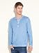 GUESS Gunnarson Long-Sleeve Henley Shirt, MALDIVE BLUE (XL)