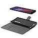 Asus ZenFone 2 Wallet Case - VENA [vSuit] Draw Bench PU Leather Wallet Flip Cover with Stand and Card Slots for Asus ZenFone 2 (Black)
