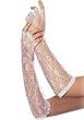 Elbow Length Fingerless Gloves with Ruffle