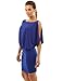 PattyBoutik Women's Cold Shoulder Batwing Blouson Dress