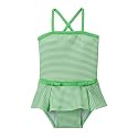 Circo Lisely Lime Infant Girls 1pc Striped Swimsuit - 18M