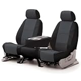 COVERKING CSCQ12HM7001 CUSTOM SEAT COVER (1 ROW) PREMIUM LEATHERETTE CHARCOAL GRAY... by Coverking