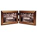 Lawrence Frames Antique Gold Wood Double 6x4 title=