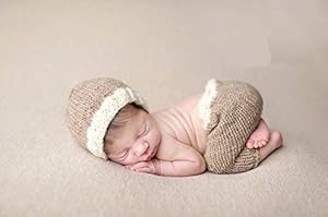 Jastore® Photography Prop Baby Sweet Crochet Knitted Costume Hat Pants