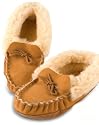 LADIES NURSEY BUNGAY SOFT SOLE SHEEPSKIN MOCCASINS