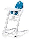 Inglesina 2012 Zuma White Highchair, Light Blue