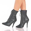 SEDUCE-1020, 5 Inch Lace-Up Ankle Boot, Side Zip ~ Pleaser