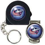 NHL Columbus Blue Jackets 6' Tape Measure, Key Chain & Money Clip Set