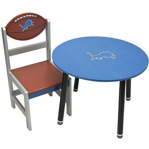 Detroit Lions Wooden Team Table