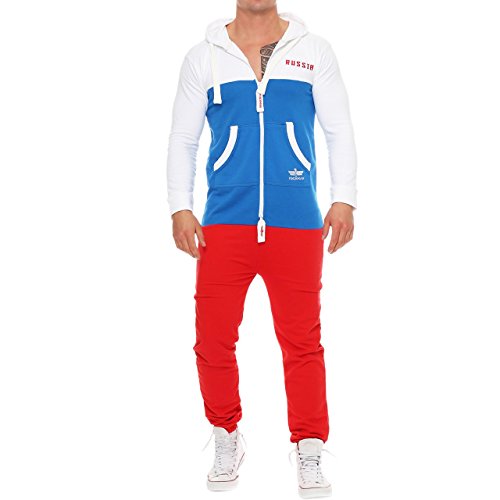 86H2 Finchman Herren Jumpsuit Overall Onesie Fußball Russland L
