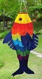 Skydog Kites Sunburst Fish 48-InchWindsock