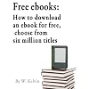 Free ebooks: How to download an ebook for free, choose from six million titles
