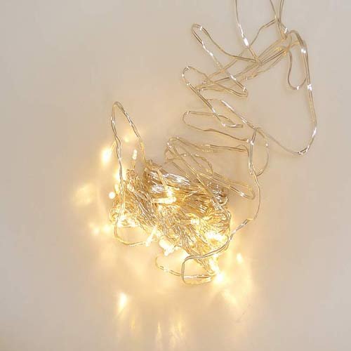 Lichterkette 80 LED, warmweiss, 21,85 m, für innen und außen, Christbaumkette, Lichterkette Weihnachten, Weihnachtsbeleuchtung