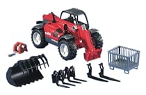 Bruder 02126 Manitou Telescopic Loader MLT 633 with Accessories