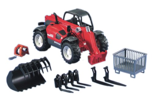 Childrens Toyshop  Toys : Bruder 02126 Manitou Telescopic Loader MLT 633 with Accessories