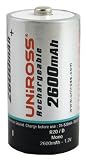 Photo : UniRoss 2 x Ni-Mh 2600 mAh D Rechargeable Batteries