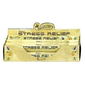 Stress Relief - Tulasi Aromatherapy Incense Sticks 20 Stick Hexagon Box