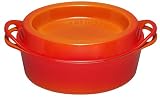 Le Creuset L2584-32P Enameled Cast Iron Oval Doufeu 7 1/4qt.