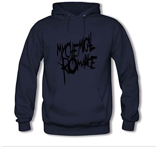 SILI89 Womens My Chemical Romance Long Sleeve Pullover Small Dark Blue