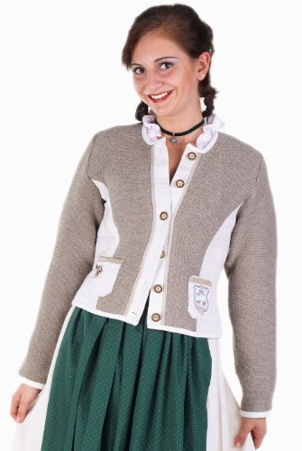 urige TRACHTEN STRICKJACKE Sanuya sand linkslinks