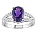 14k White Gold Amethyst Ring