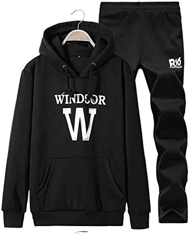 FENGTAI The New Fashion Couples hoodie Suits Black XL