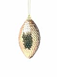 Festive  Gold Sequin Teardrop, 100 mm