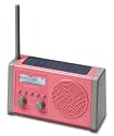 Roberts SOLARDAP-P Solar Powered DAB Radio wth Rechargeable Battery Pack - Pink