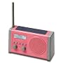 Roberts SOLARDAP-P Solar Powered DAB Radio wth Rechargeable Battery Pack - Pink
