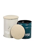 LOFT IN MANHATTAN Set Puff Contenedor 2 Uds.