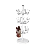 Polder 6245-79  Revolving Shoe Tree, White/Chrome