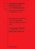 Language, mind, and the lexicon