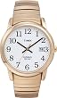 Timex Unisex T2H301 Gold Gold Tone Quartz Watch with White Dial