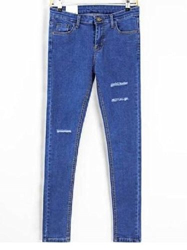 クラッシュ ダメージ ストレッチ スキニー ジーンズ