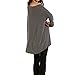 Eliacher Long Batwing Sleeve Top Blouse Loose Pullover Casual T-Shirt