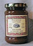Thursday Cottage Jam Preserve Rhubarb / Ginger 3/4 Lb (Pack of 2)