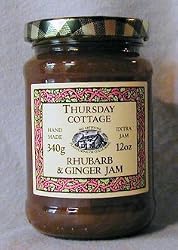 Thursday Cottage Jam Preserve Rhubarb / Ginger 3/4 Lb (Pack of 2)