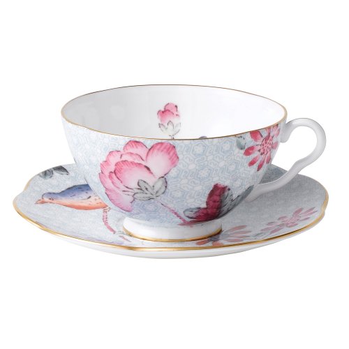 Wedgwood Harlequin Cuckoo Tea Story Teacup and Saucer, Blue On Sale